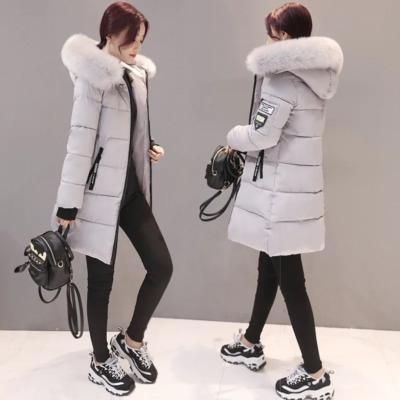 Practical women's parka jacket