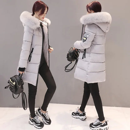 Practical women's parka jacket