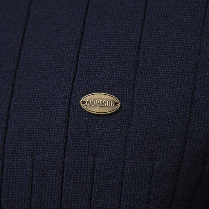 Herren Pullover Klassisch Halfzip - IdealeKleiden