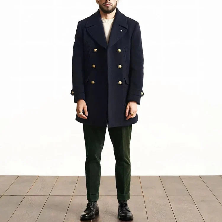 Men's Warm Winter Jacket with Side Pockets