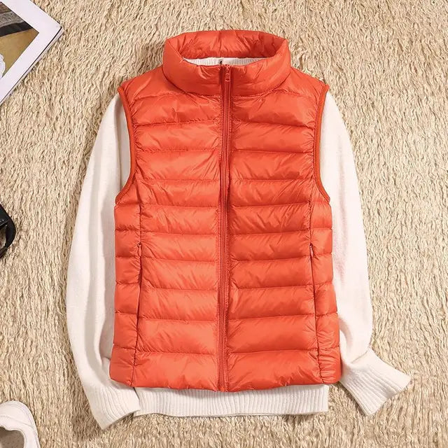 Women's Quilted Vest Warm Winter Down Vest
