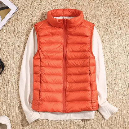 Women's Quilted Vest Warm Winter Down Vest