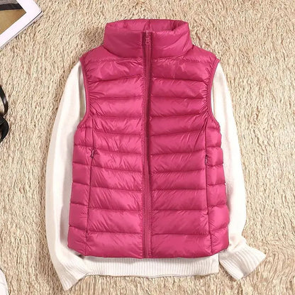 Women's Quilted Vest Warm Winter Down Vest
