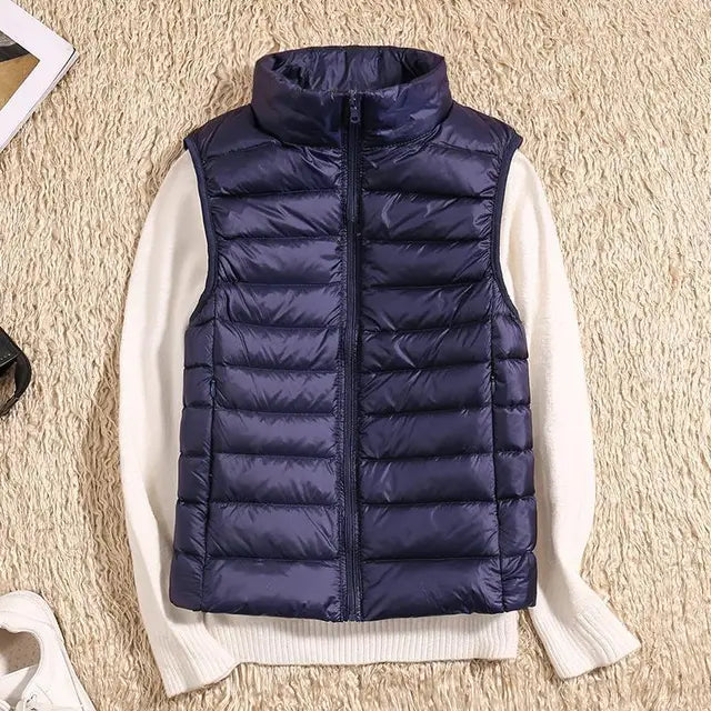 Women's Quilted Vest Warm Winter Down Vest