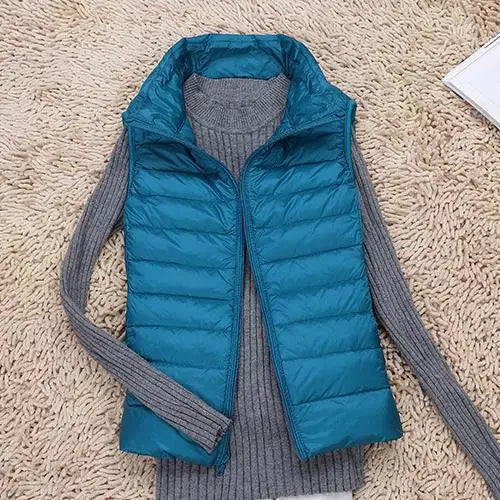 Women's Quilted Vest Warm Winter Down Vest