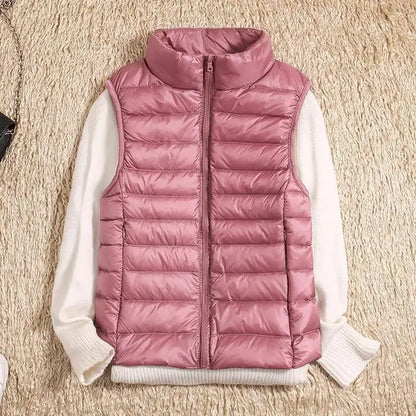 Women's Quilted Vest Warm Winter Down Vest