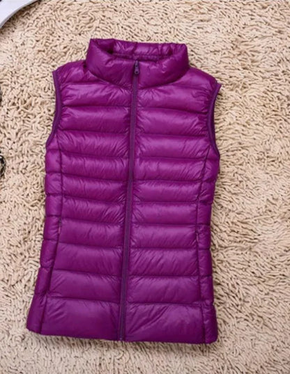 Women's Quilted Vest Warm Winter Down Vest