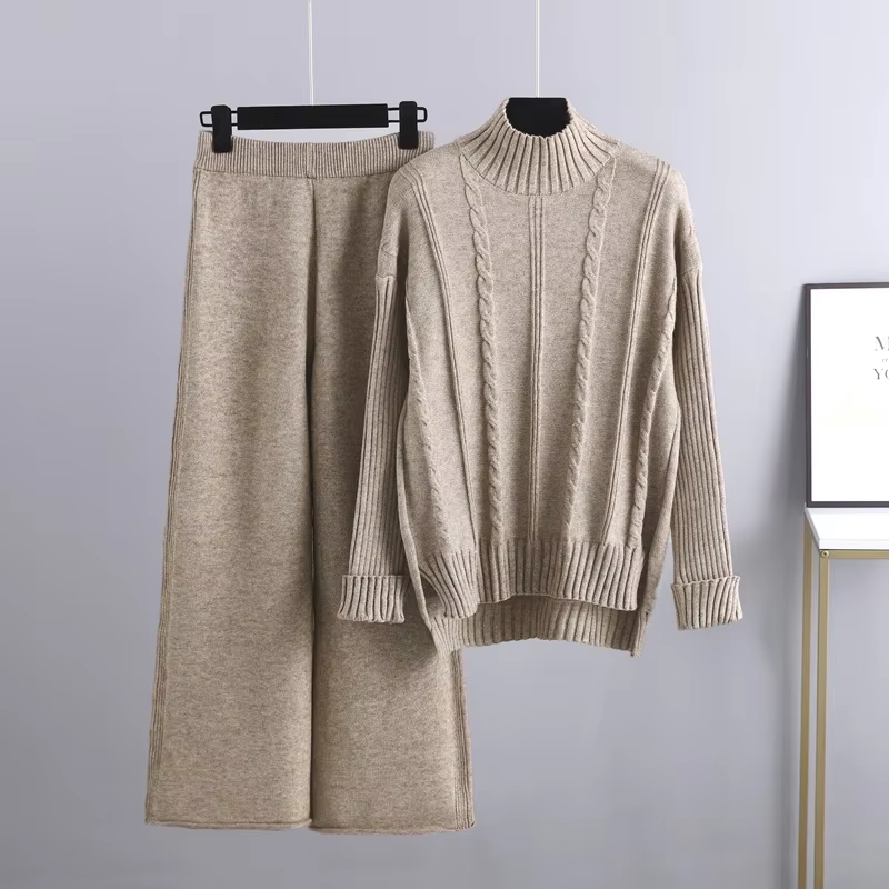 Fashionable Knit Dress Set for Women