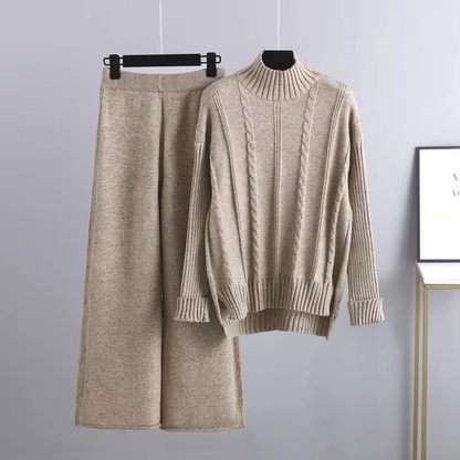 Fashionable Knit Dress Set for Women