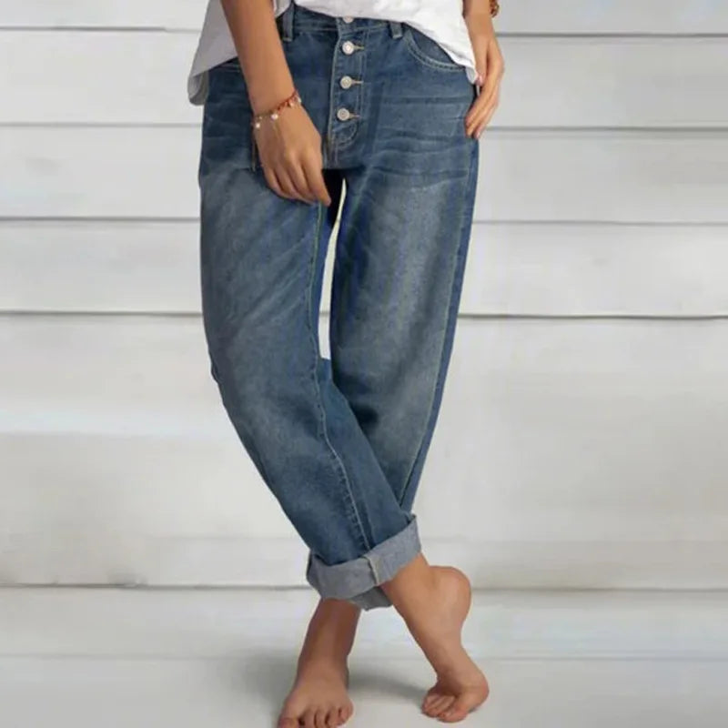 Women's Jeans Wide Leg Comfort Style