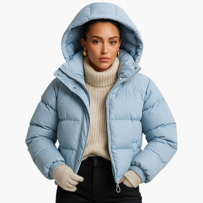 Winterjacke Damen - Puffer Parka Wasserdicht Daunenfüllung - IdealeKleiden