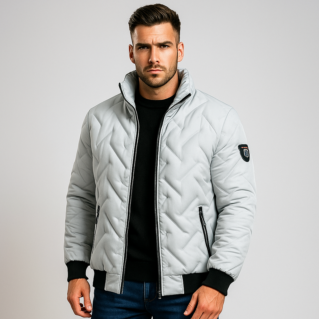 Men's Padded Winter Jacket Zipper
