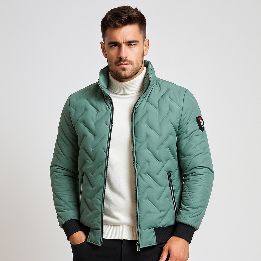 Men's Padded Winter Jacket Zipper
