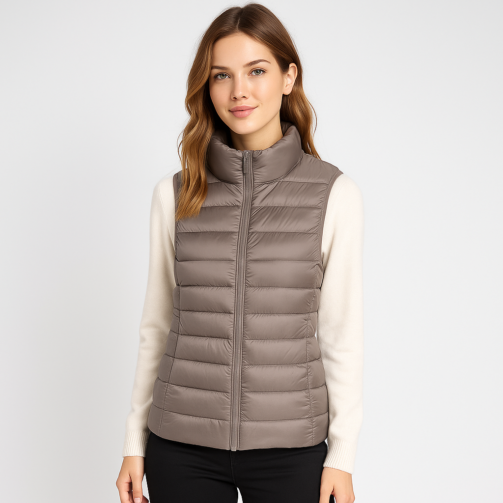 Modern Quilted Vest for Women, Elegant and Lightweight