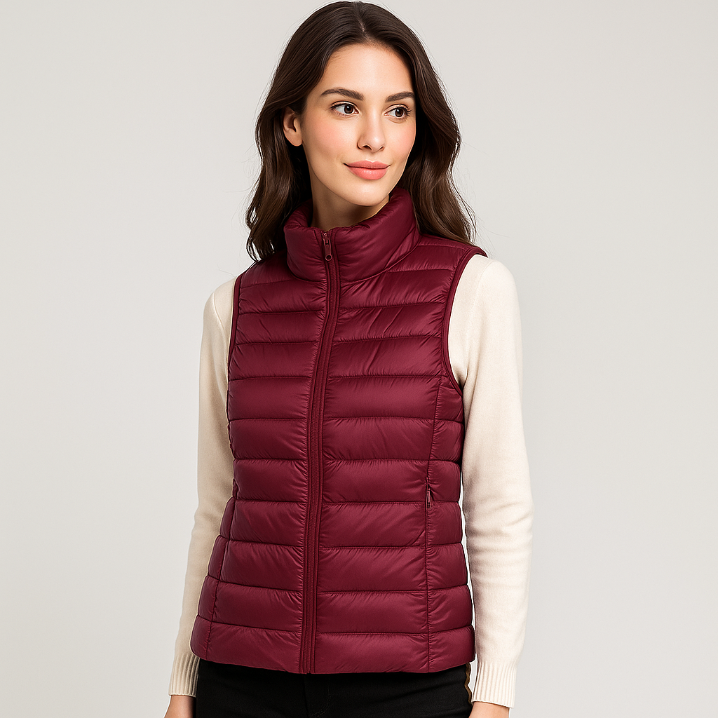Modern Quilted Vest for Women, Elegant and Lightweight