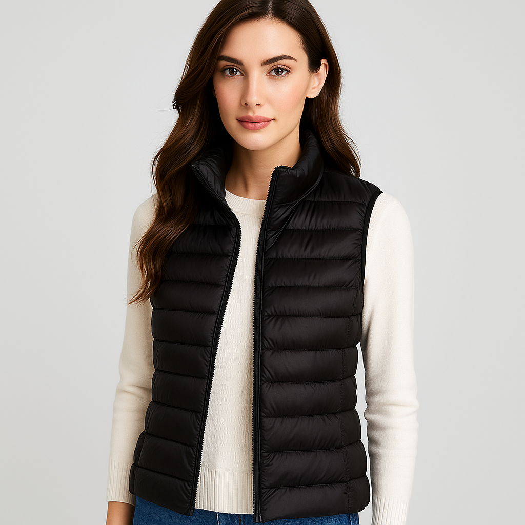 Modern Quilted Vest for Women, Elegant and Lightweight
