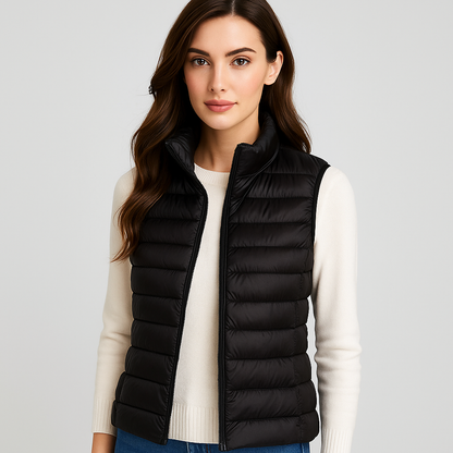 Modern Quilted Vest for Women, Elegant and Lightweight