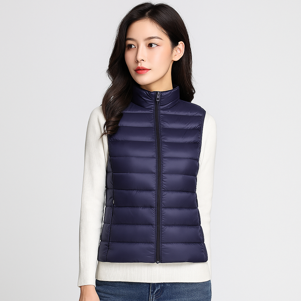 Modern Quilted Vest for Women, Elegant and Lightweight