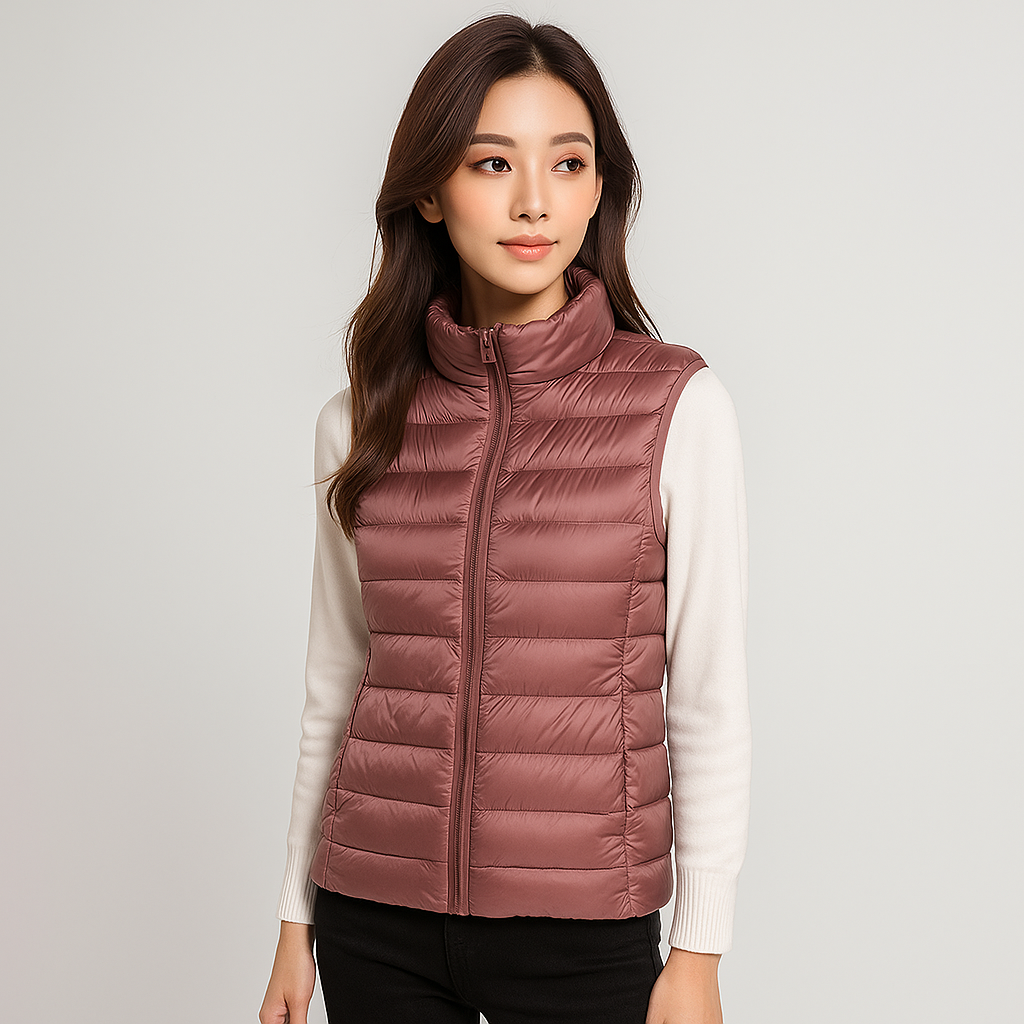 Modern Quilted Vest for Women, Elegant and Lightweight