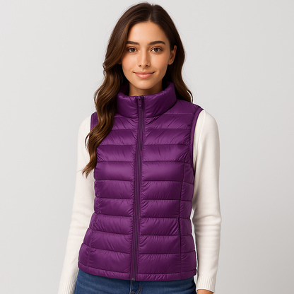 Modern Quilted Vest for Women, Elegant and Lightweight