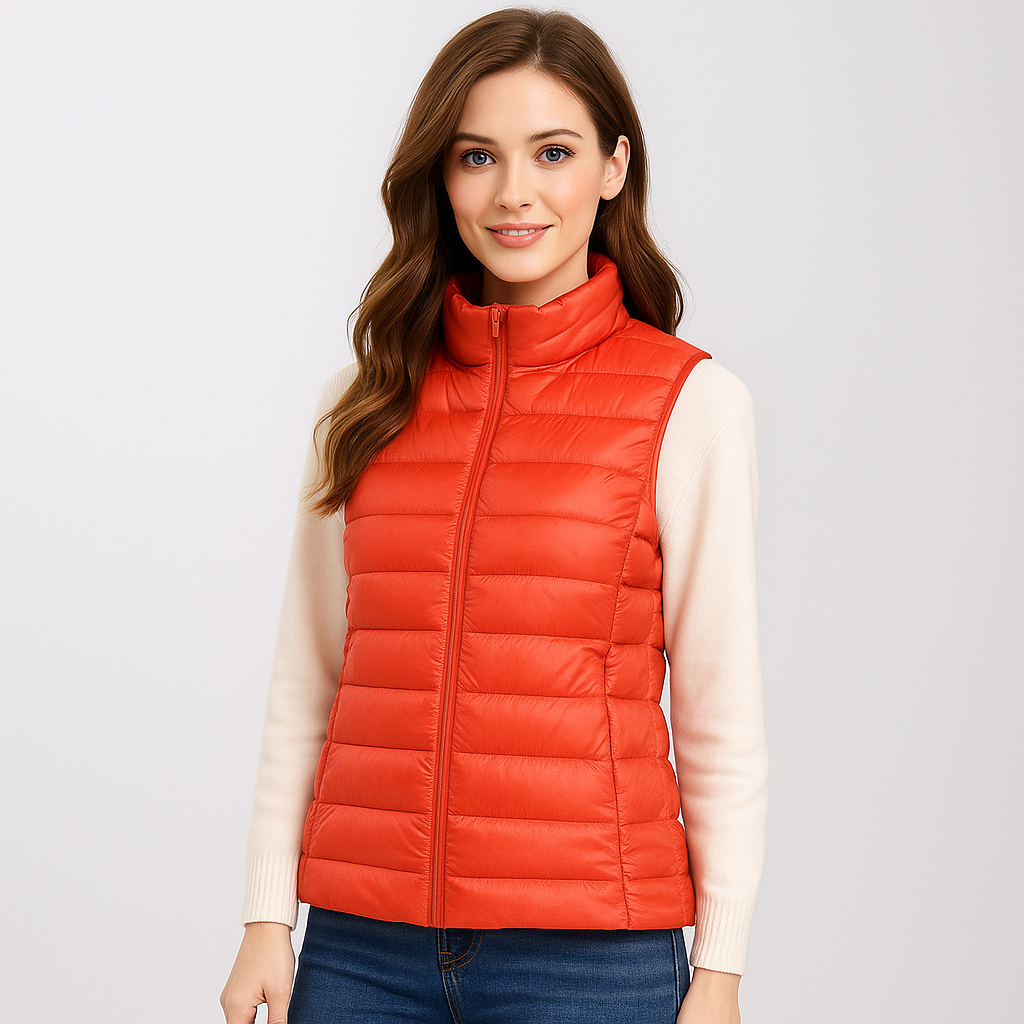 Modern Quilted Vest for Women, Elegant and Lightweight