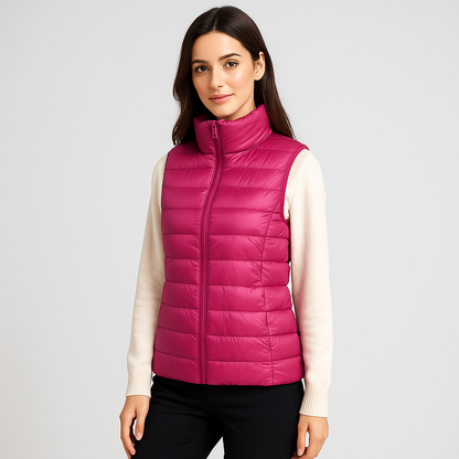 Modern Quilted Vest for Women, Elegant and Lightweight