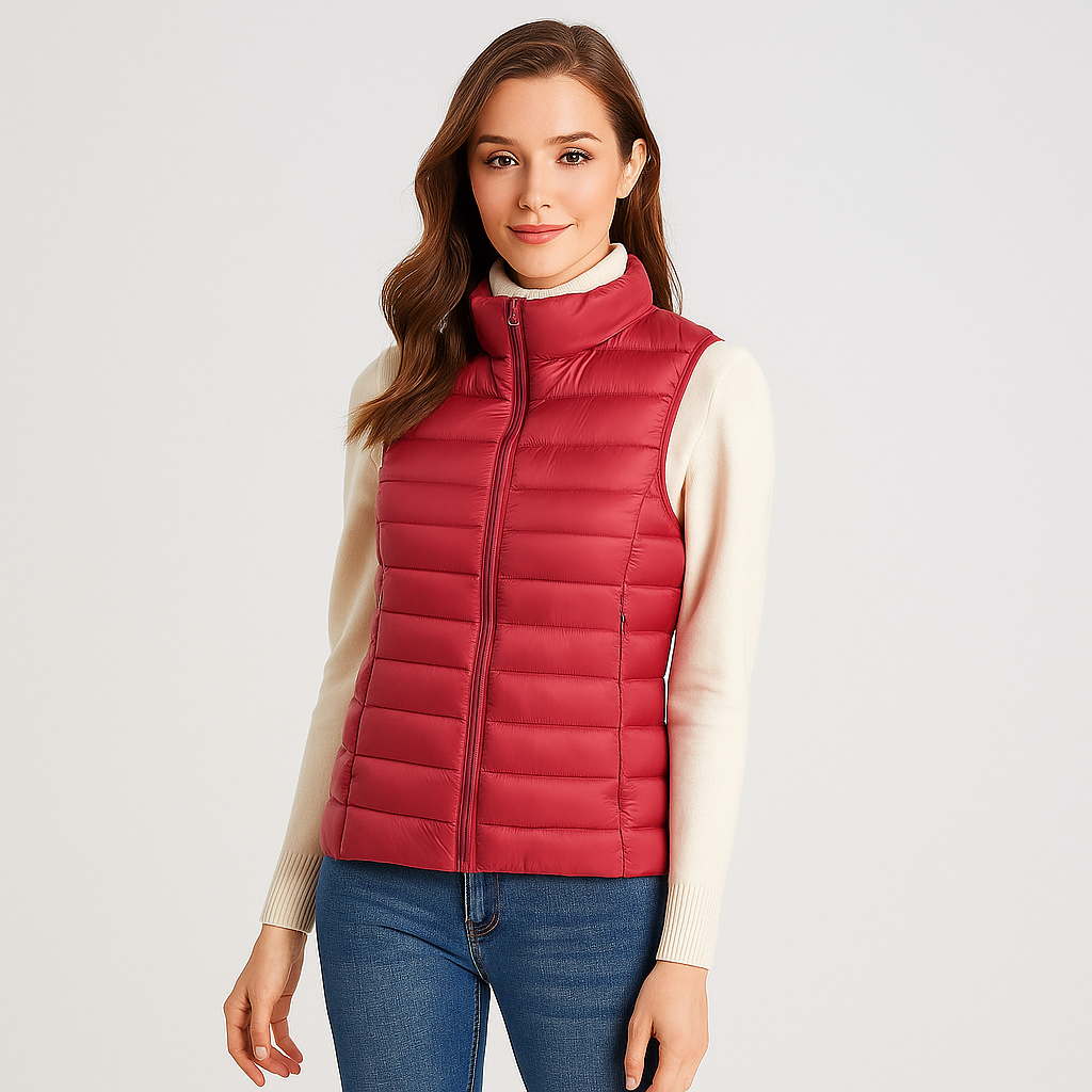 Modern Quilted Vest for Women, Elegant and Lightweight