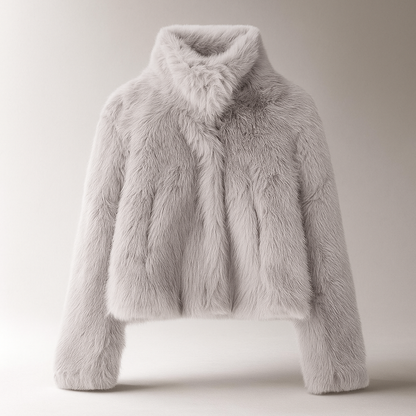 Stylish Women's Short Faux Fur Jacket