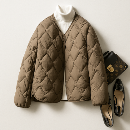 Women's Winter Jacket Warm Quilted Lightweight