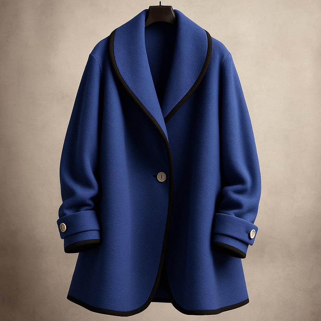 Elegant women's coat with trim
