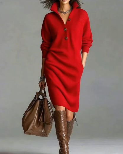 Elegant Women's Clothing - Casual Solid Color Fall Winter