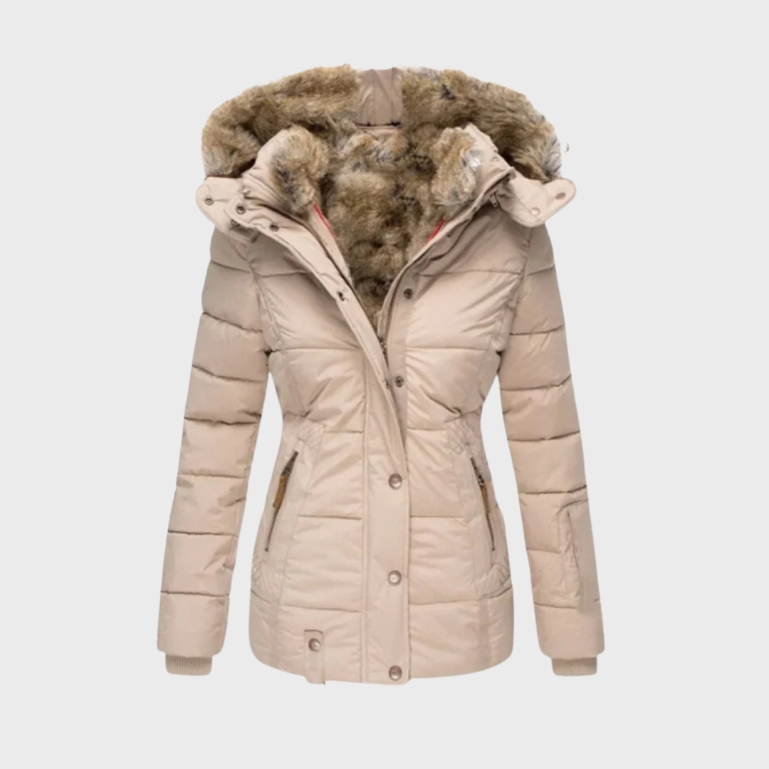 Warm Down Jacket Fleece Lined