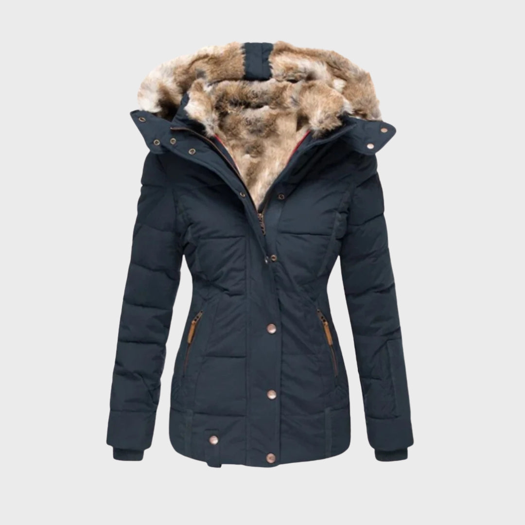 Warm Down Jacket Fleece Lined