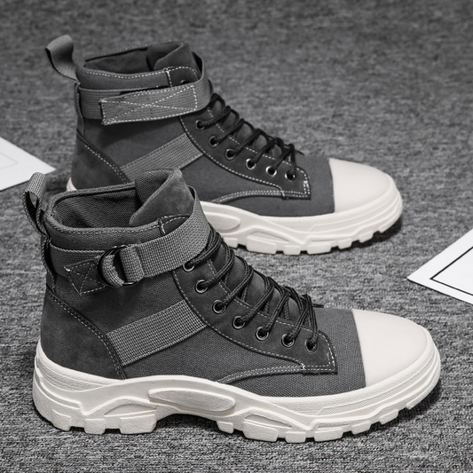 Motorradstiefel Hoch Schaft Verstellbarer Knöchelriemen - IdealeKleiden