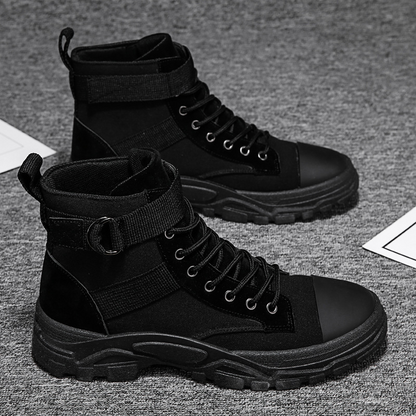Motorcycle Boots High Shaft Adjustable Ankle Strap