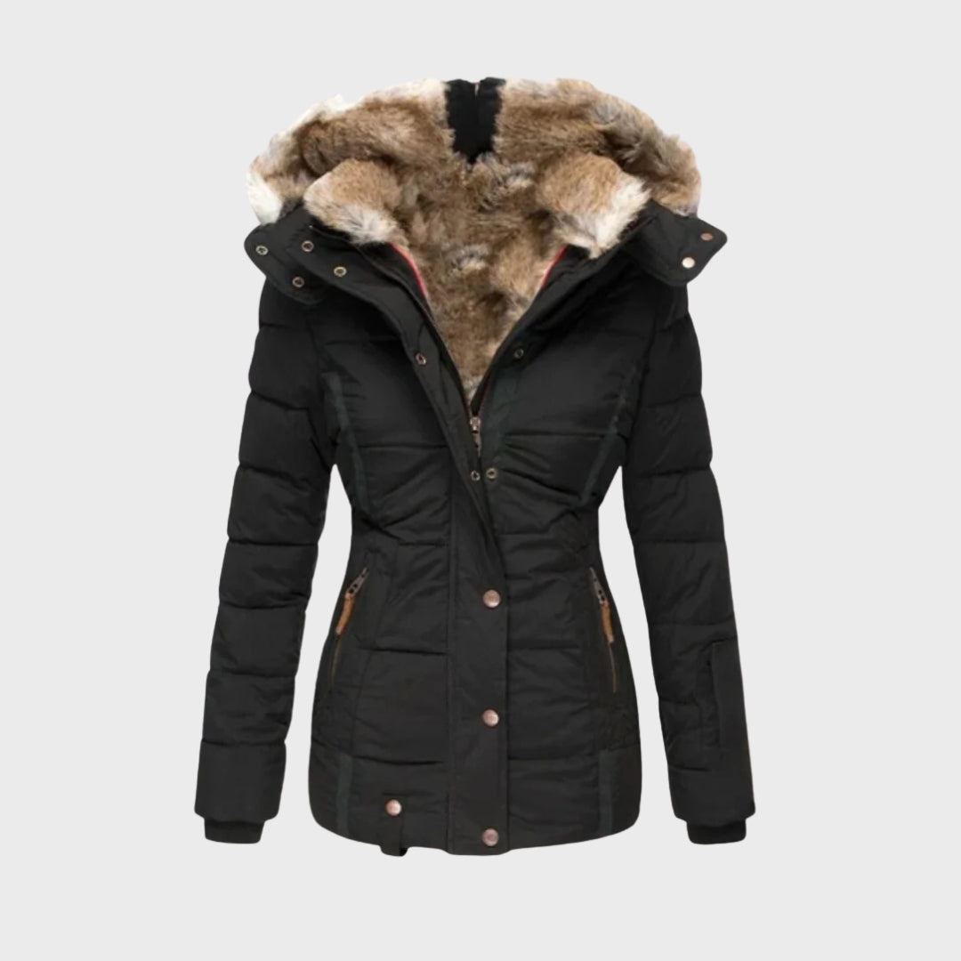 Warm Down Jacket Fleece Lined
