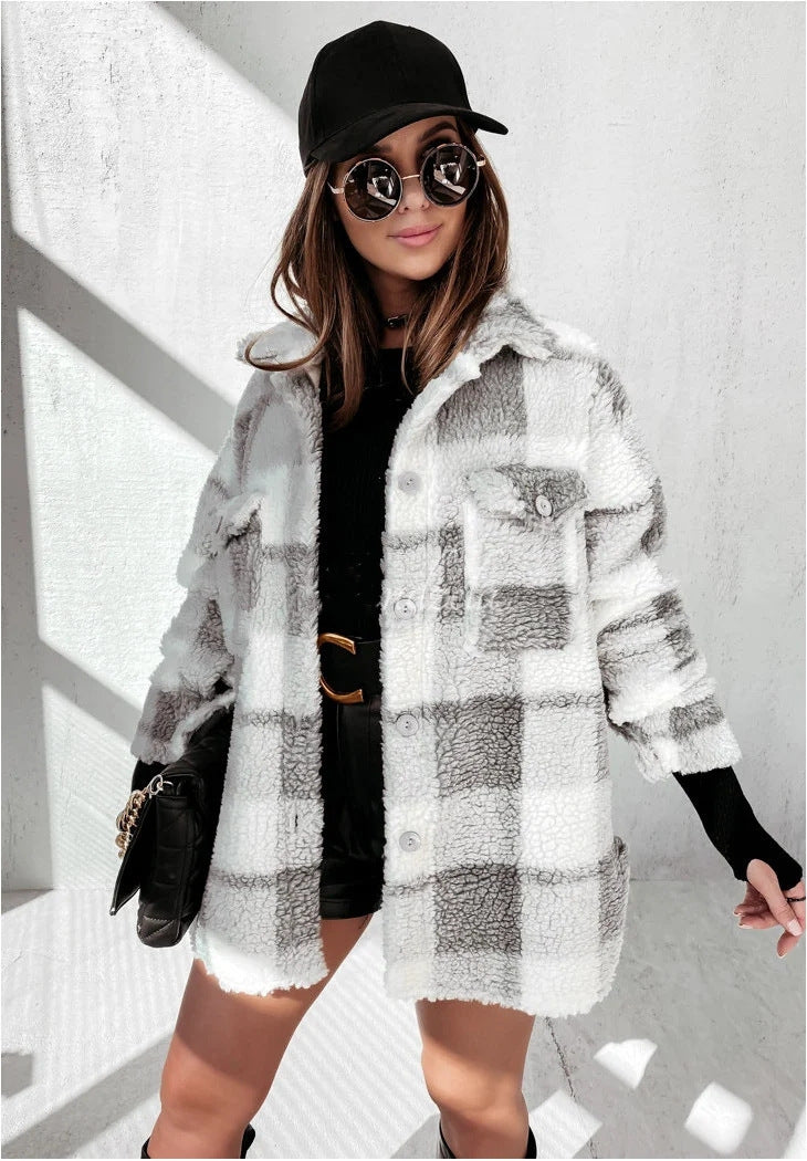 Women's Lumberjack Style Winter Jacket
