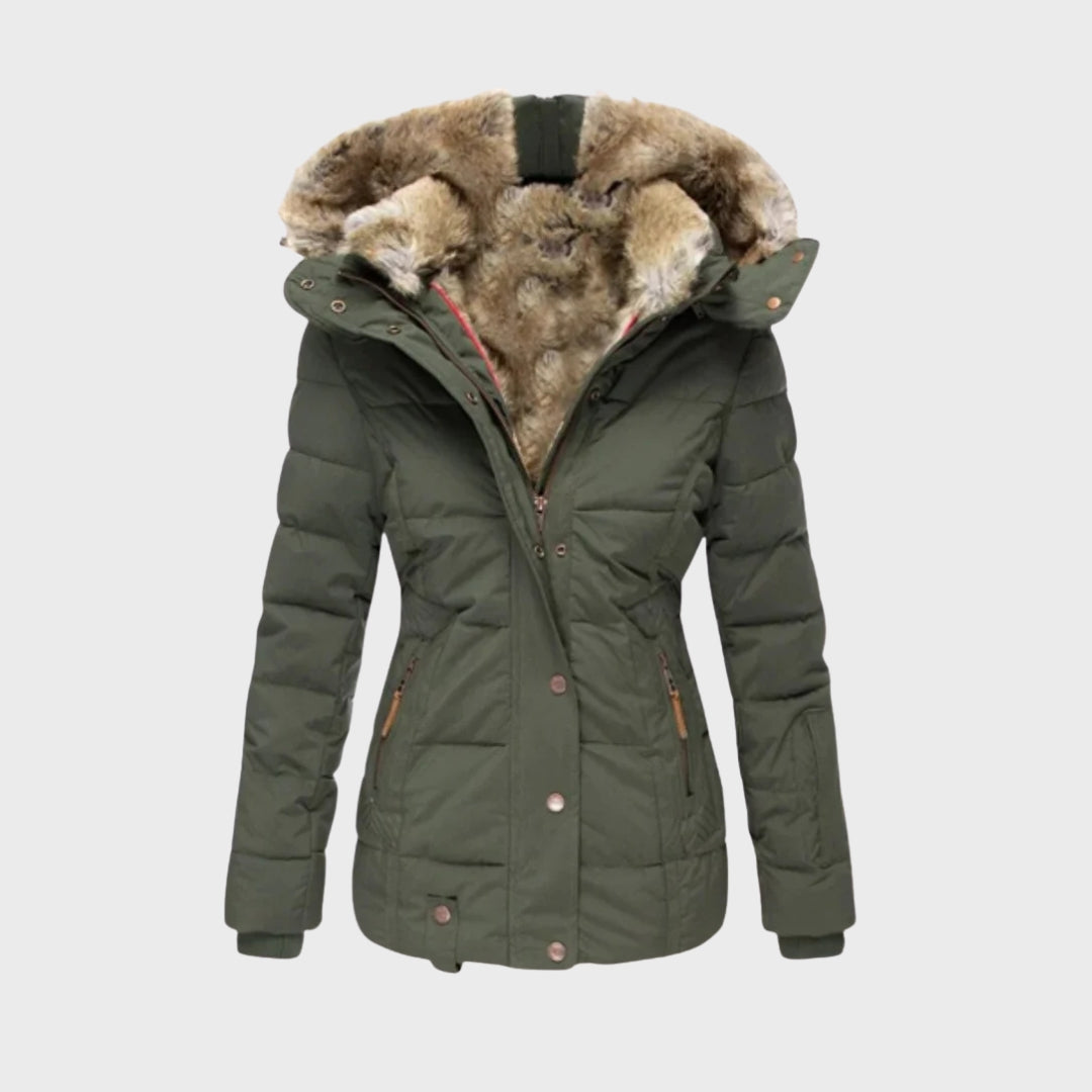Warm Down Jacket Fleece Lined