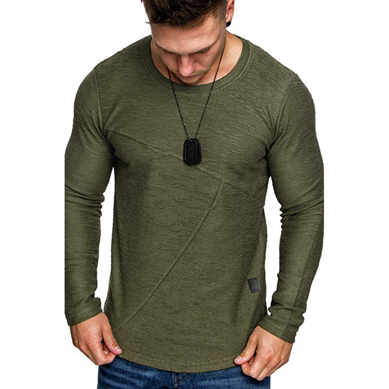 Men's Long-Sleeve Shirt Modern Textured Design Comfortable Fit