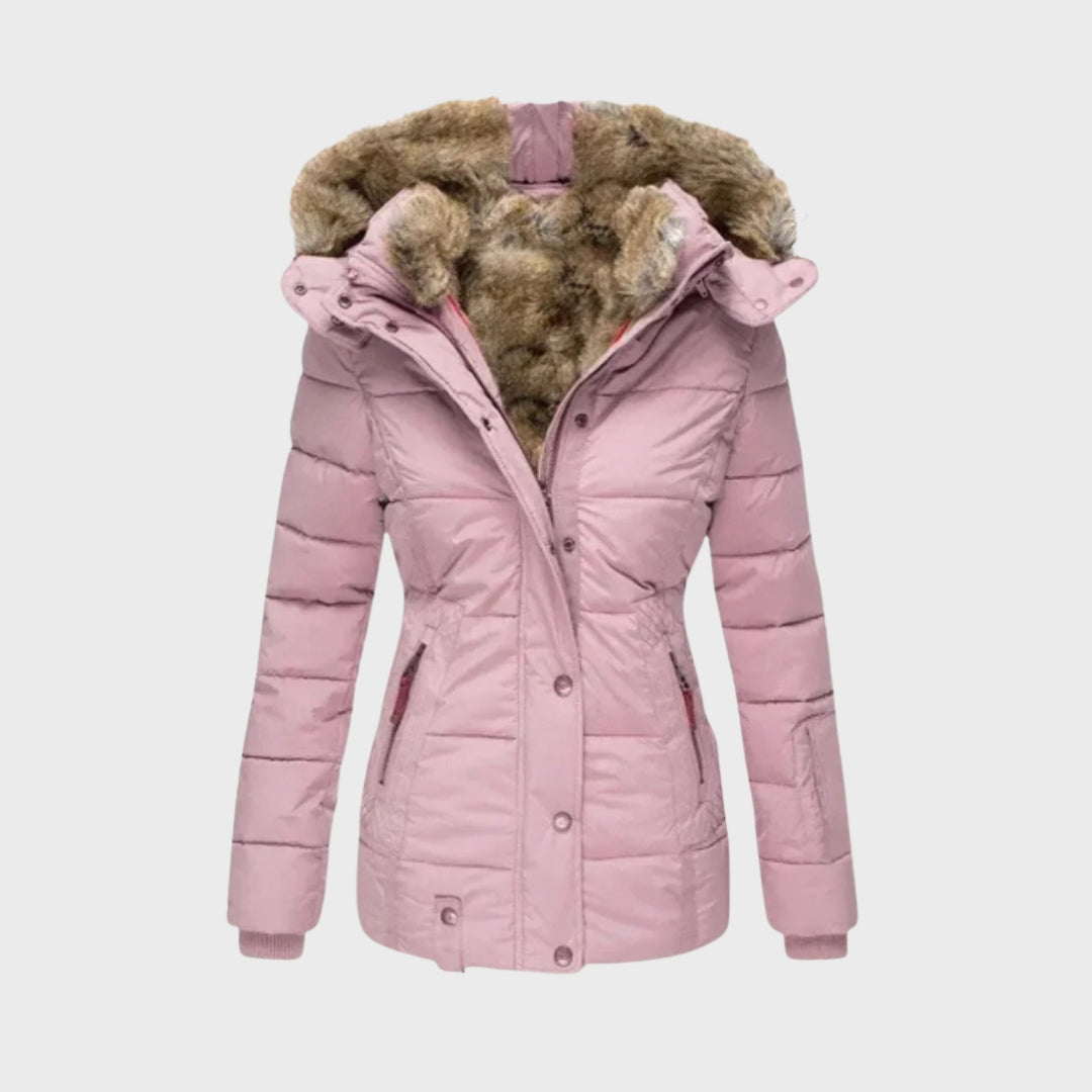 Warm Down Jacket Fleece Lined