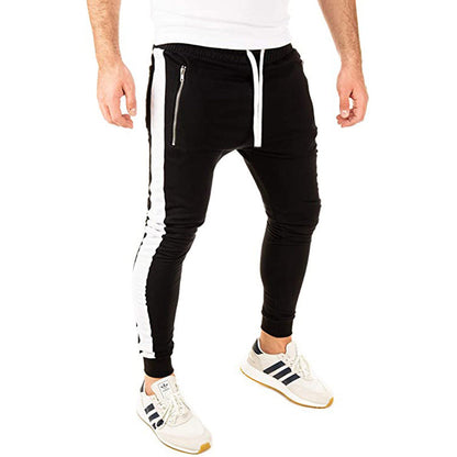 Men's Joggers Sporty Elastic With Zipper Pockets
