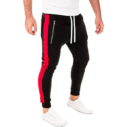 Men's Joggers Sporty Elastic With Zipper Pockets