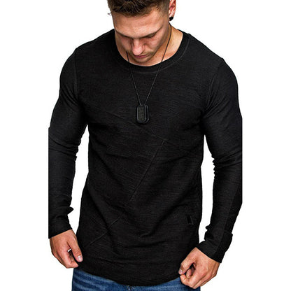 Men's Long-Sleeve Shirt Modern Textured Design Comfortable Fit