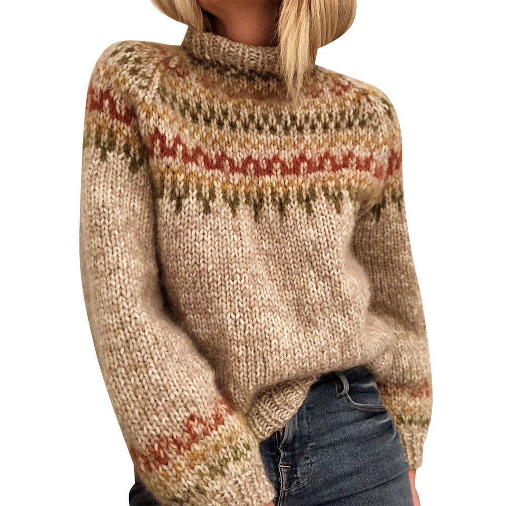 Icelandic Wool Sweater Pattern Knit Warm Cashmere Quality