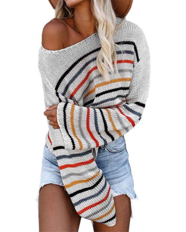 Women's Pullover Casual Striped Trendy