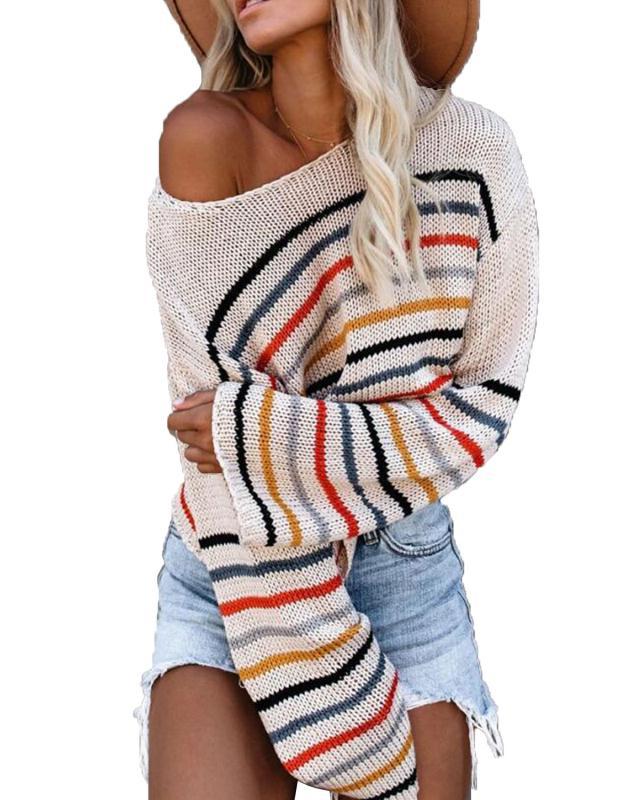 Women's Pullover Casual Striped Trendy
