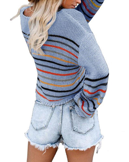Women's Pullover Casual Striped Trendy