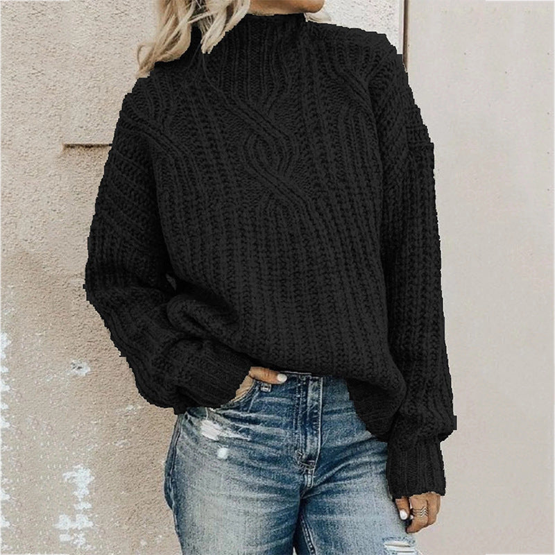 Oversized Turtleneck Sweater for Women