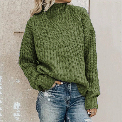Oversized Turtleneck Sweater for Women