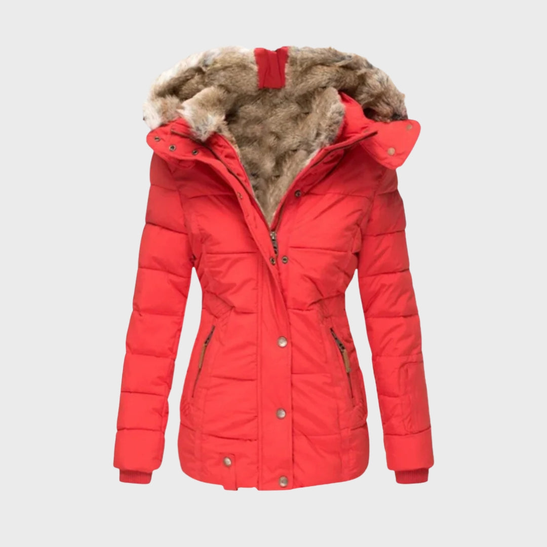 Warm Down Jacket Fleece Lined